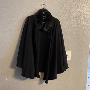 Beautiful faux fur black cape